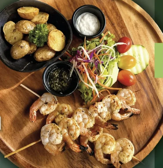 Grilled shrimp