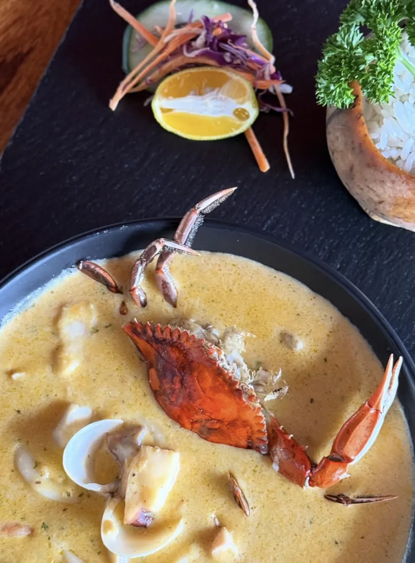 Creamy seafood soup